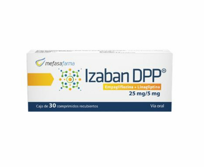 Izaban DPP 25/5 mg 30 comprimidos recubiertos