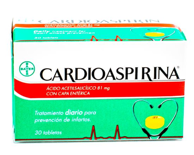 Cardioaspirina 100 mg x30 tabletas