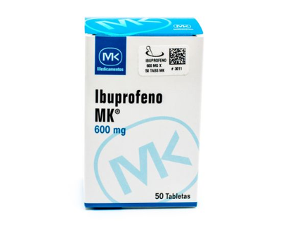 Ibuprofeno MK 600 mg 1 capsula