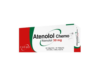 Atenolol CHEMO 50 mg 1 tableta