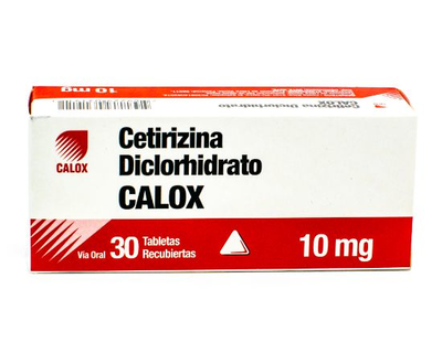 Cetirizina Calox 10 mg 1 tableta