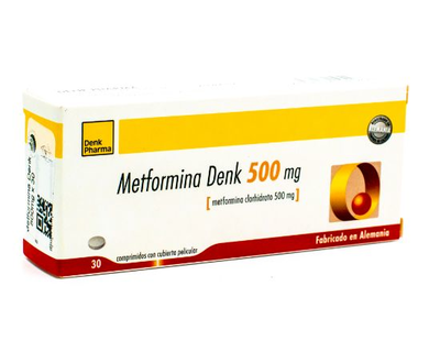 METFORMINA DENK 500 MG TABLETAS VIA ORAL