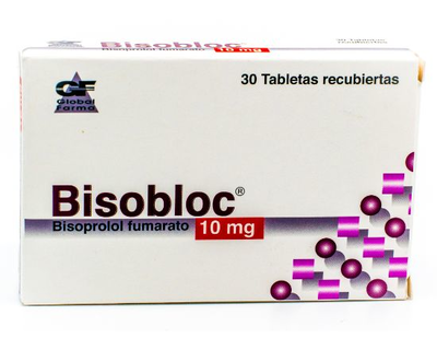 Bisobloc 10 mg 30 tabletas