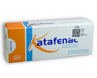 Katafenac 50 mg 1 tableta recubierta