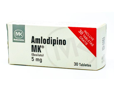 Amlodipino MK 5 mg 30 Tabletas
