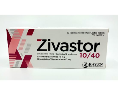 Zivastor 10 mg/40 mg 30 tabletas