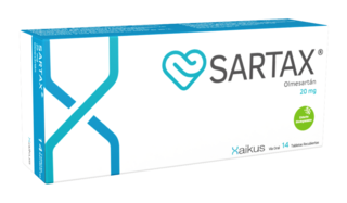 Sartax 20mg 14 tabletas recubiertas