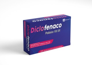 Diclofenaco potasico Adiuvo, 50 mg, 1 de 100 capsulas blandas