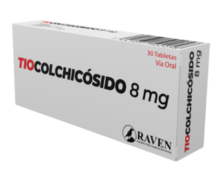 Tiocolchicosido Raven 8 mg 1 tableta